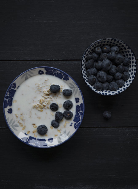 蓝莓燕麦粥图片下载