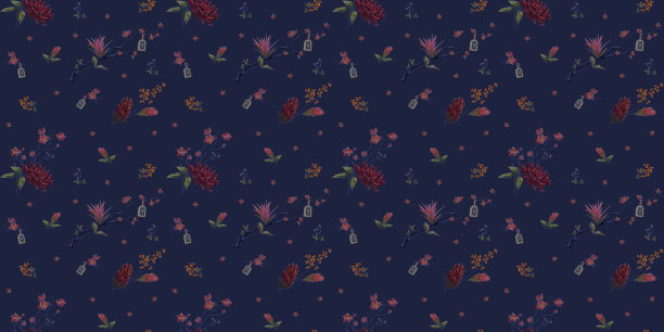 带有日本图案的花卉图案图片下载