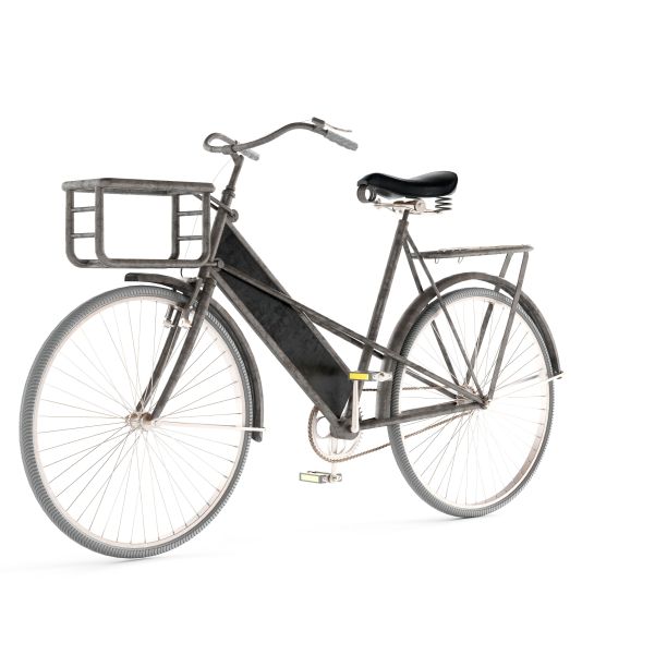 自行车的三维渲染在白色背景图片下载