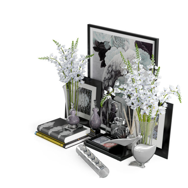 室内装饰套装三维渲染图片下载