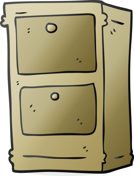 手绘卡通五斗橱图片下载