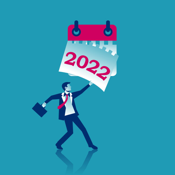 2022年再见。变化的一年。商人用2撕下一张纸，把新年定为2023年图片下载