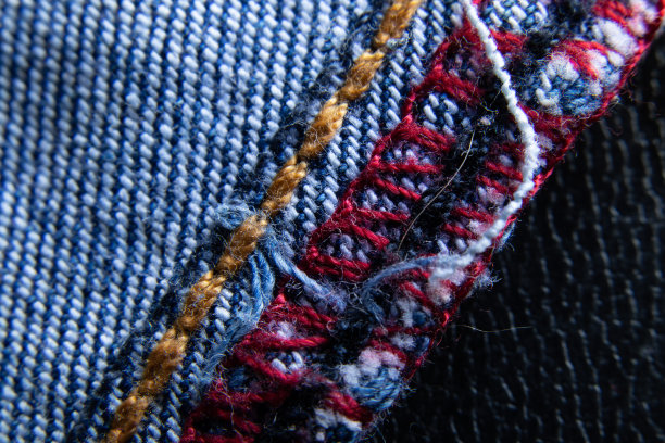 浅蓝色牛仔微距照片作为背景图片下载