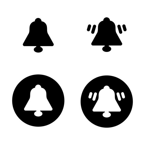 设置“白色背景隔离通知图标”。收集。矢量图图片下载