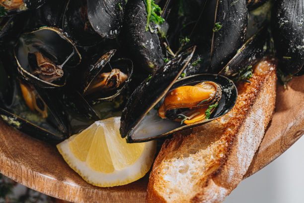 煮贻贝图片下载