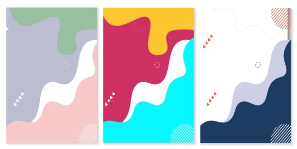 一套抽象的背景现代形状，手绘形状，涂鸦对象，线条艺术设计。图片下载