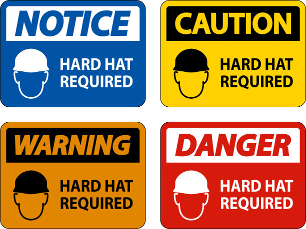 请在白色背景上佩戴安全帽图片下载