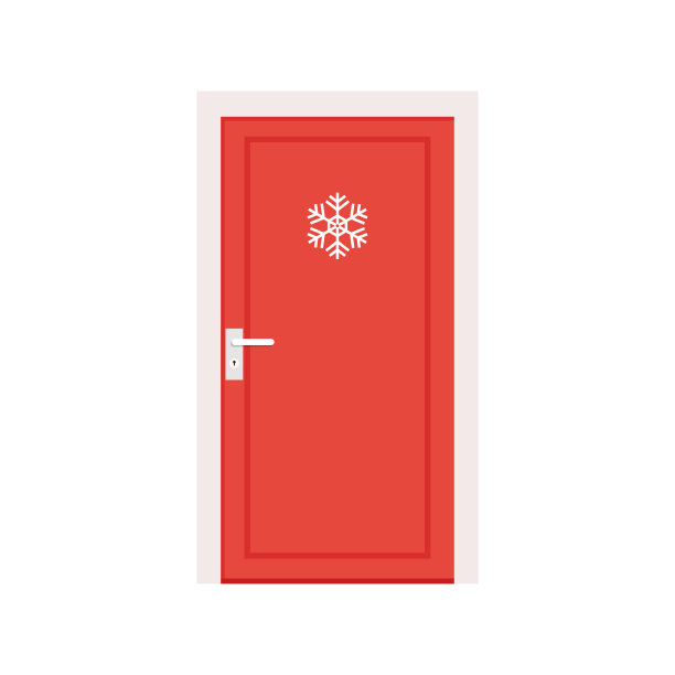 门卡通矢量。圣诞门矢量。图片下载