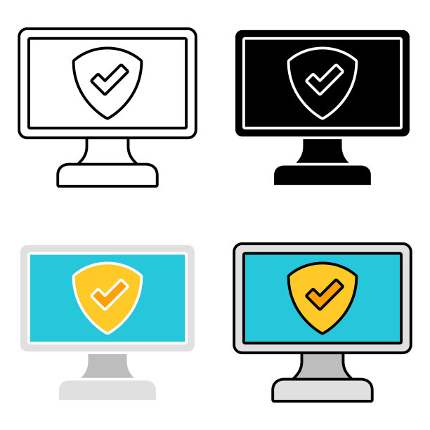 银行安全在平面风格孤立图片下载