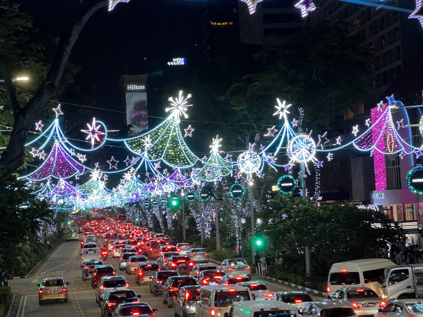 乌节路圣诞彩灯图片下载