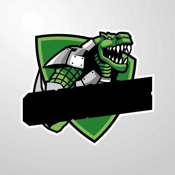 矢量插图鳄鱼E运动和运动风格。图片下载