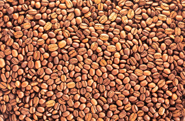 食物质感，优质咖啡豆，烘焙天然咖啡。图片下载