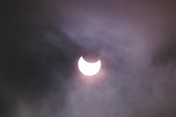 2022年10月25日，从罗马尼亚雅西观看日食图片下载