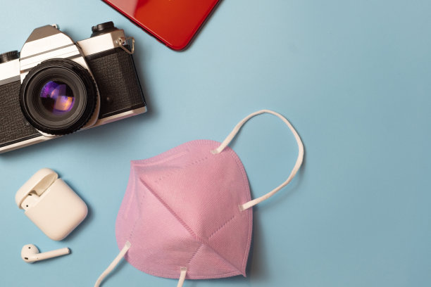 彩色面膜堆平躺图片下载