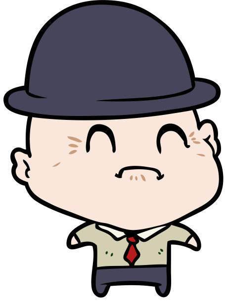 卡通老商人图片下载
