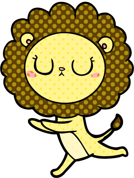 卡通跑狮图片下载