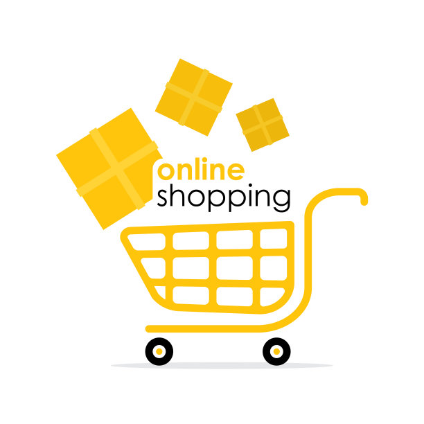 网上购物电子商务主题Logo设计。图片下载