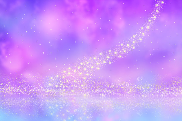 银河和天空中的星星，映照在水背景插图上图片下载