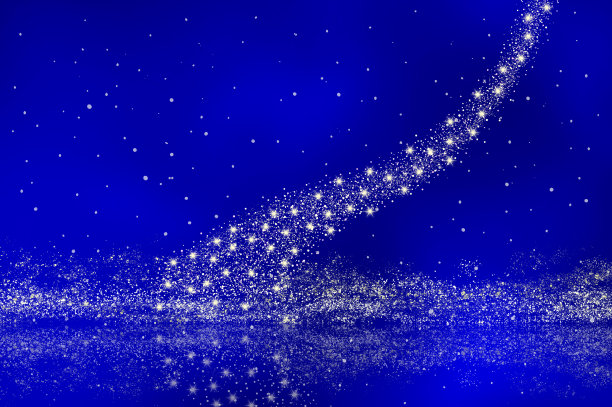 银河和天空中的星星，映照在水背景插图上图片下载