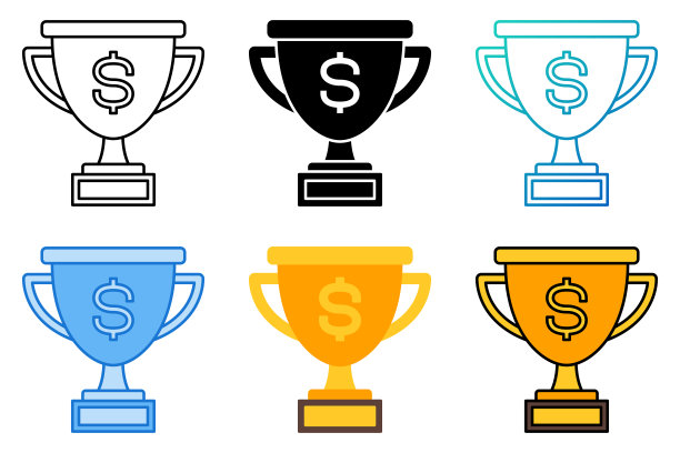 奖金在平面风格隔离图片下载