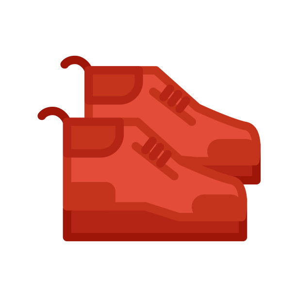 优雅的鞋与高鞋底行走图标矢量图片下载