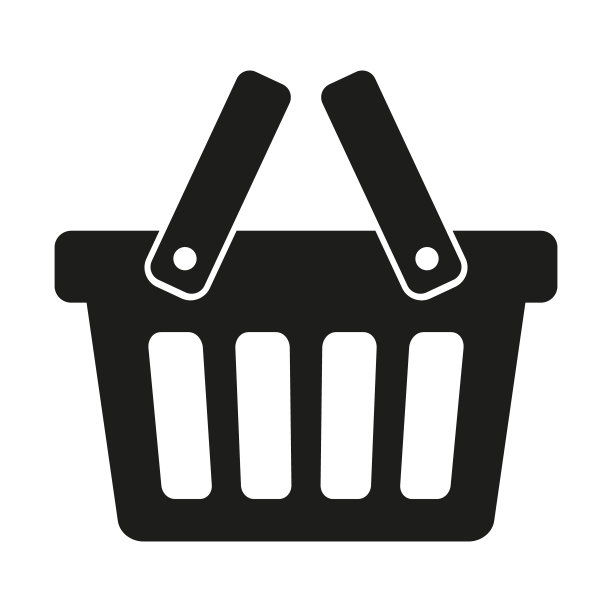 购物篮图标-矢量插图。购物车，包，网上购买，零售矢量插图设计在白色背景。图片下载