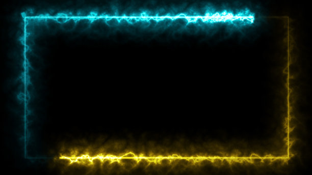 霓虹灯框架在黑暗的背景图片下载