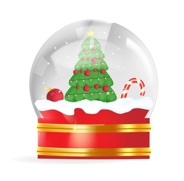 新年糖果和圣诞球，图片下载