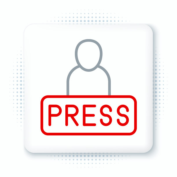 一线记者新闻记者图标孤立上图片下载