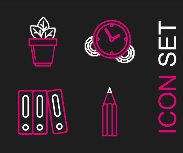 在办公室文件夹里放上纸和铅笔图片下载