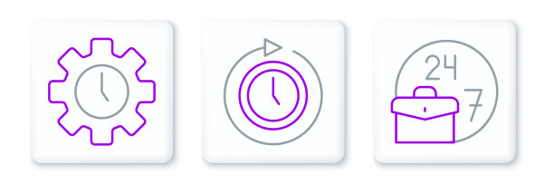 设置线路总忙时间管理和时钟图片下载