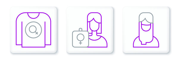 集线穆斯林妇女在头巾女权主义衬衫和图片下载