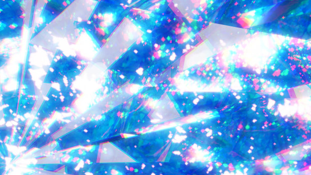 宝石反射在闪闪发光的三维插图。特写镜头。图片下载