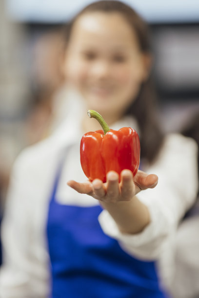 课堂上的健康食材图片下载