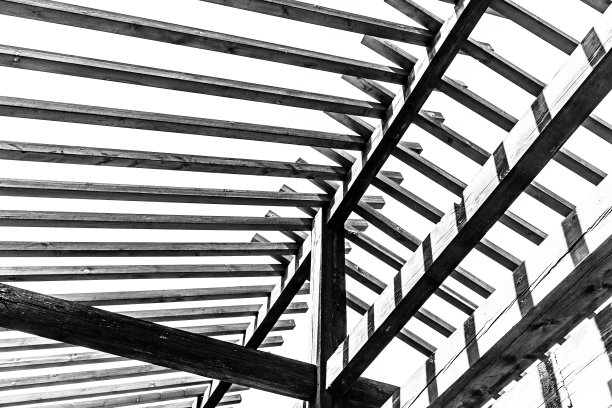 屋顶框架，屋顶梁图片下载
