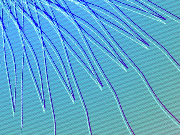 以植物叶子为灵感的抽象画。图片下载