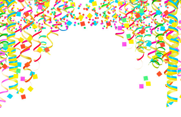 节日覆盖，派对彩带，蛇纹，卷纸丝带。五彩的爆炸纸屑。五彩缤纷的派对装饰。嘉年华，圣诞节，新年，情人节或生日的概念。图片下载