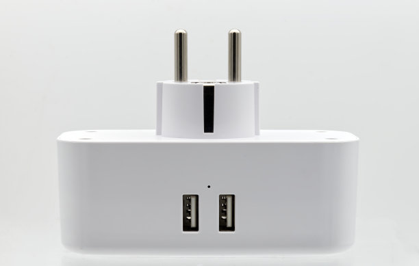 智能插头WiFi家用插座无线技术。图片下载