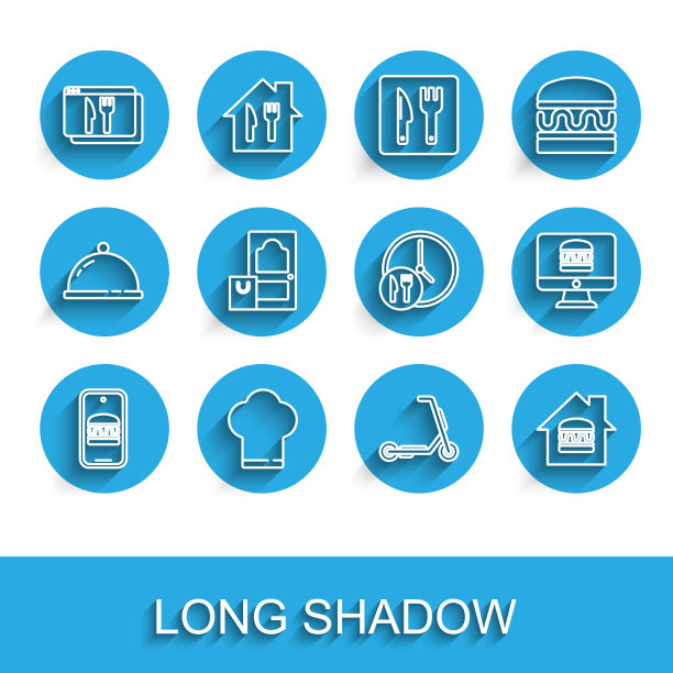 集线上订餐和送餐厨师帽图片下载