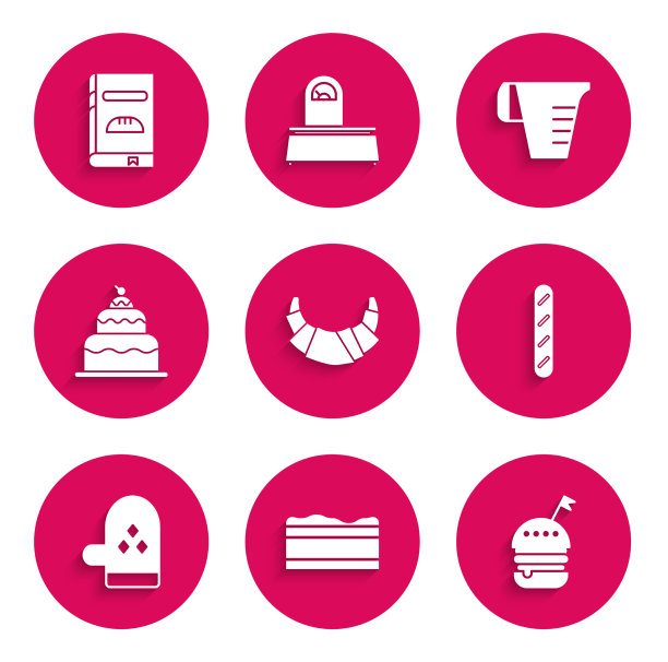 牛角面包布朗尼巧克力蛋糕汉堡图片下载