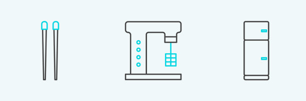 设置行冰箱食物筷子和图片下载