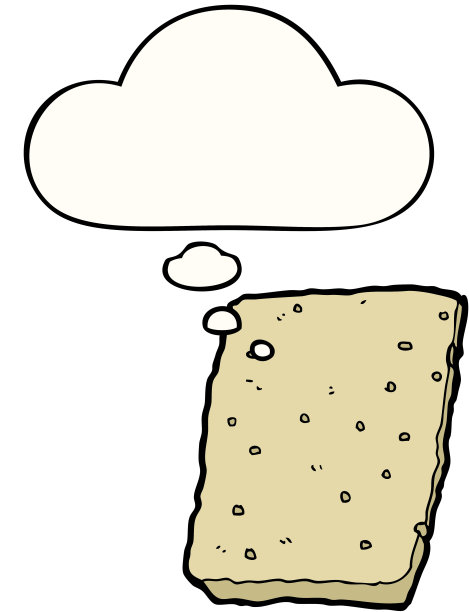 带有思想泡泡的卡通饼干图片下载