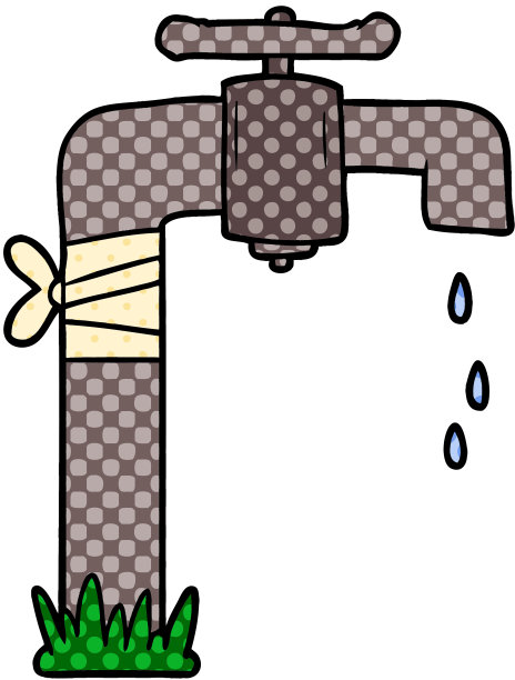 卡通老水龙头图片下载