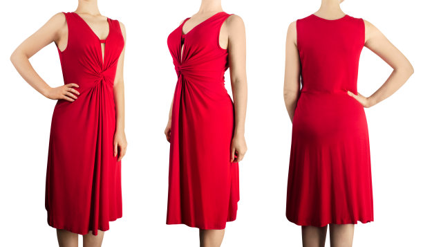 穿红色礼服的女人图片下载