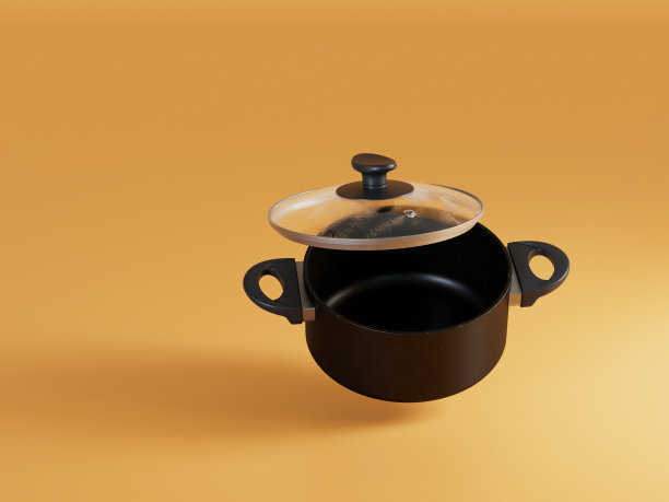 烹饪概念。嘉实多与粉彩背景的盖子。复制粘贴，复制空格。三维渲染图片下载