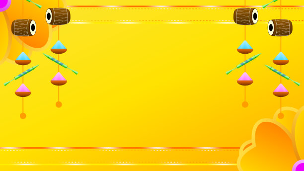 无文本胡里节插图与传统节日项目使用在胡里节。图片下载