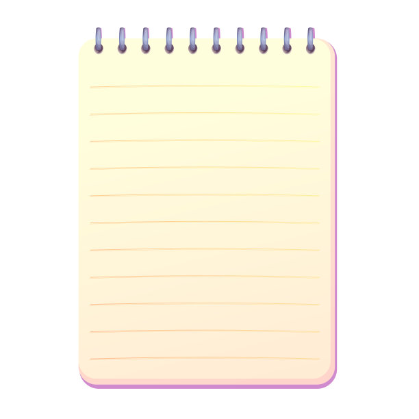 日记，笔记本在卡通风格的顶部视图孤立的白色背景。书与书签和螺旋，每日计划。矢量图图片下载