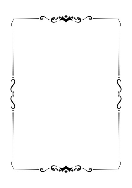 矢量帧在白色背景上的黑色图片下载