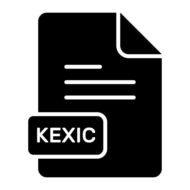 KEXIC文件的矢量图标，可编辑设计图片下载