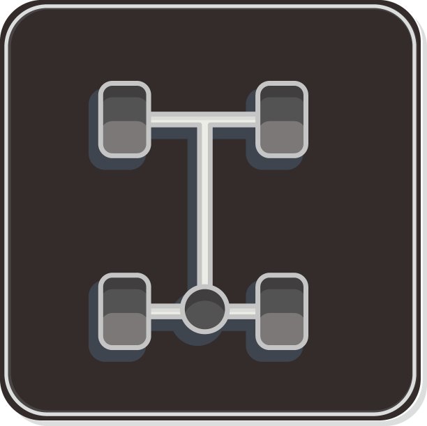 图标Abs.与汽车服务符号相关。光滑的风格。repairin。引擎。简单的说明图片下载